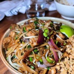 Little Donkey signature dishes Kowloon Fried Cauliflower
Bangkok Street Noodles
Hamachi Sashimi